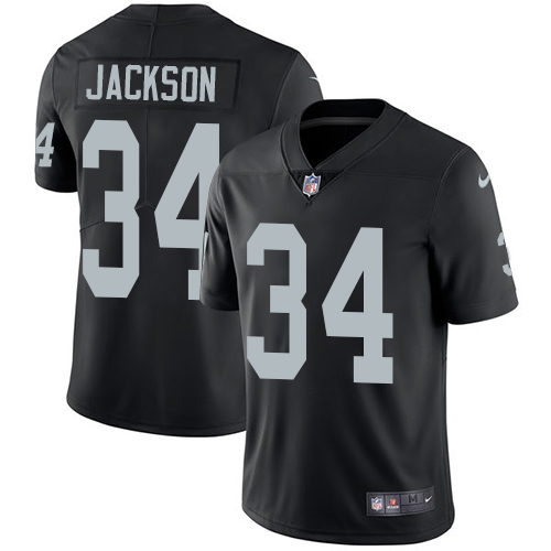 Nike Raiders #34 Bo Jackson Black Team Color Men's Stitched NFL Vapor Untouchable Limited Jersey